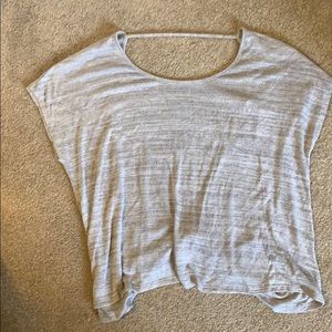 Express Grey Open-Back Shirt